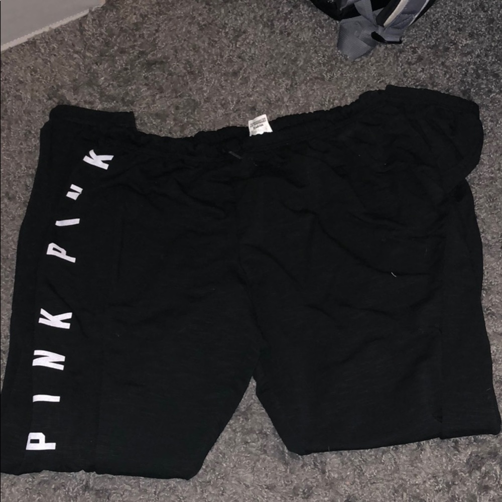 PINK black sweats